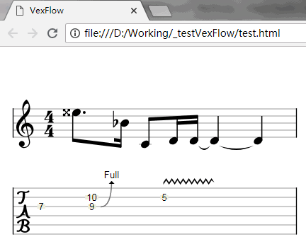 VexFlow